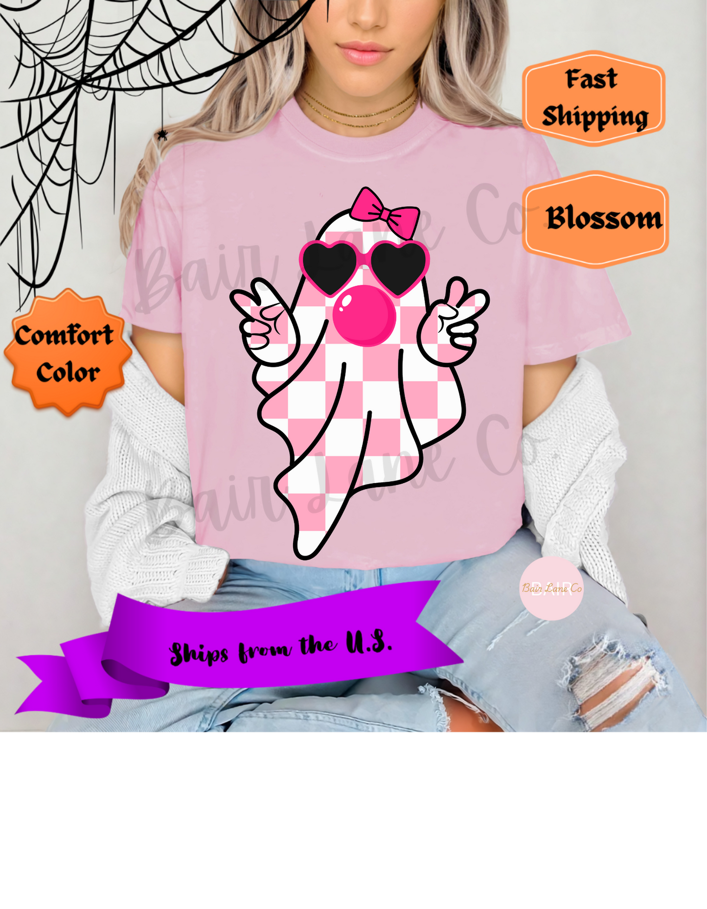 Pink Checkered Ghost