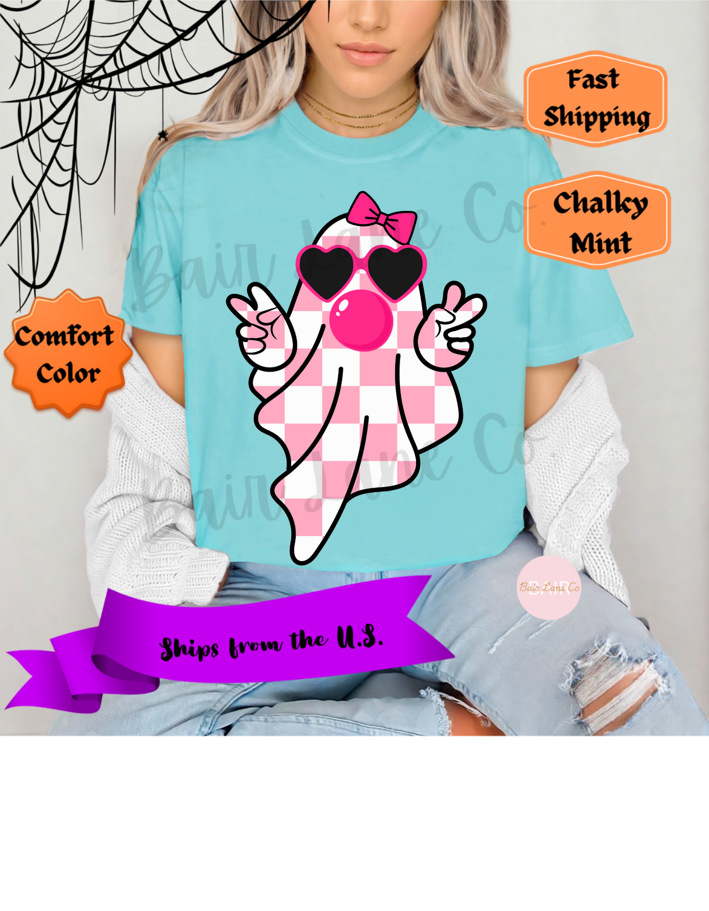 Pink Checkered Ghost