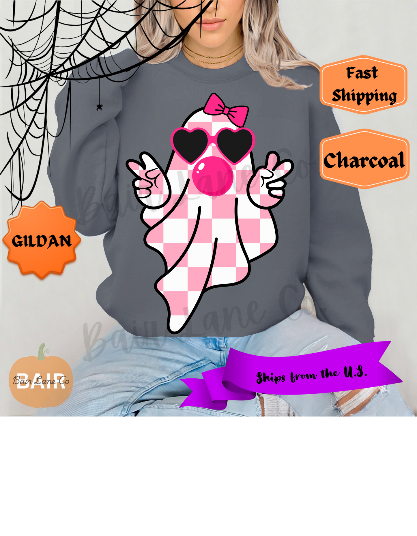 Pink Checkered Ghost