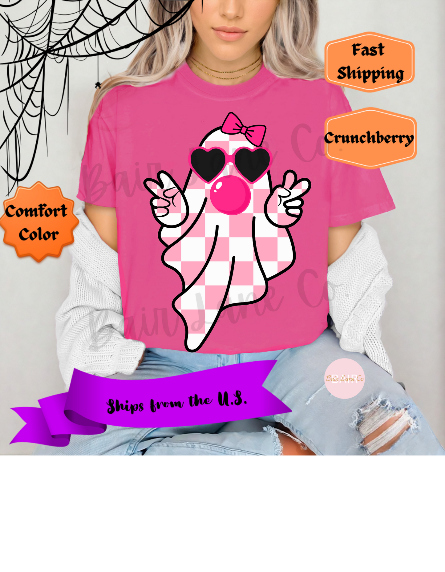 Pink Checkered Ghost