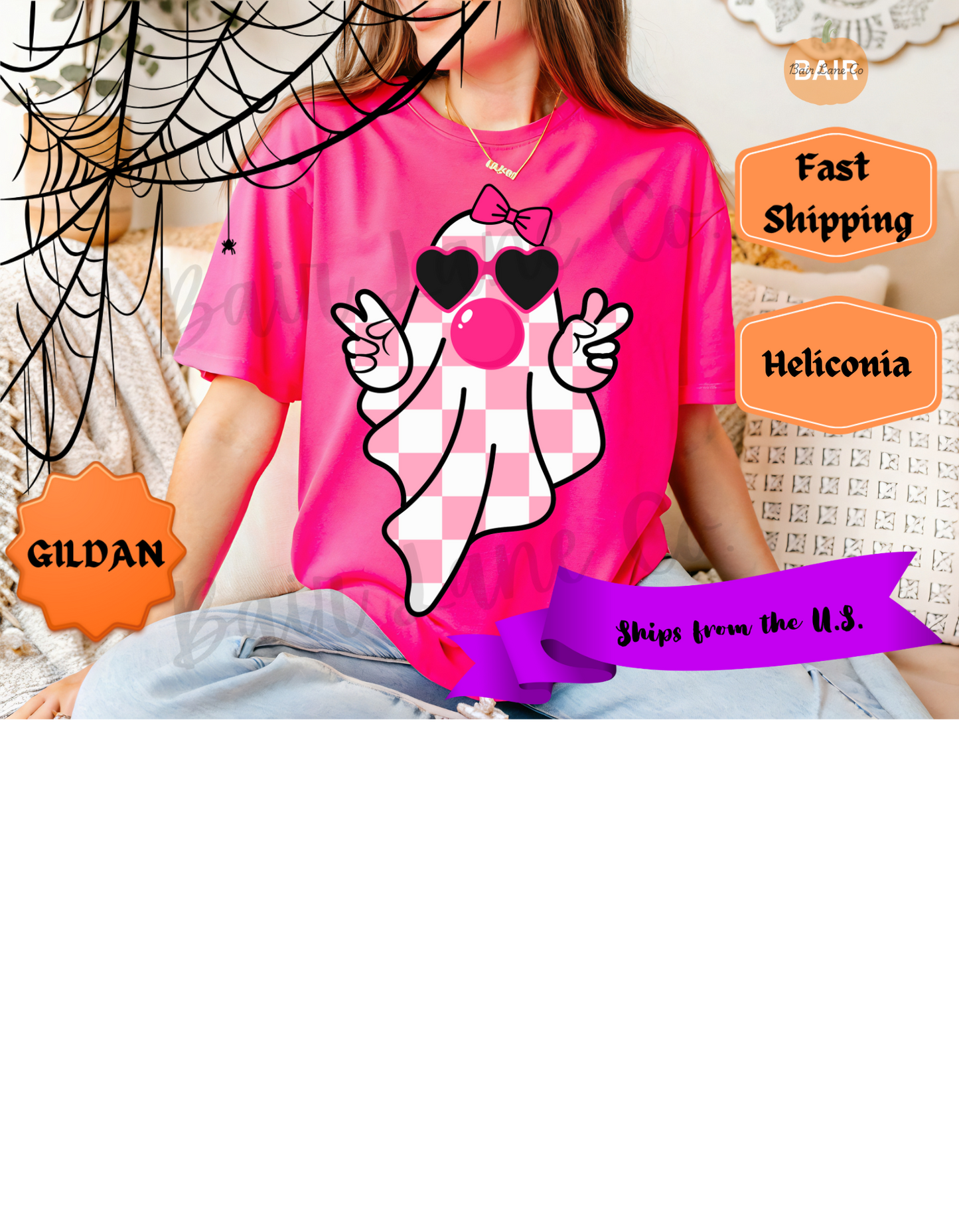 Pink Checkered Ghost