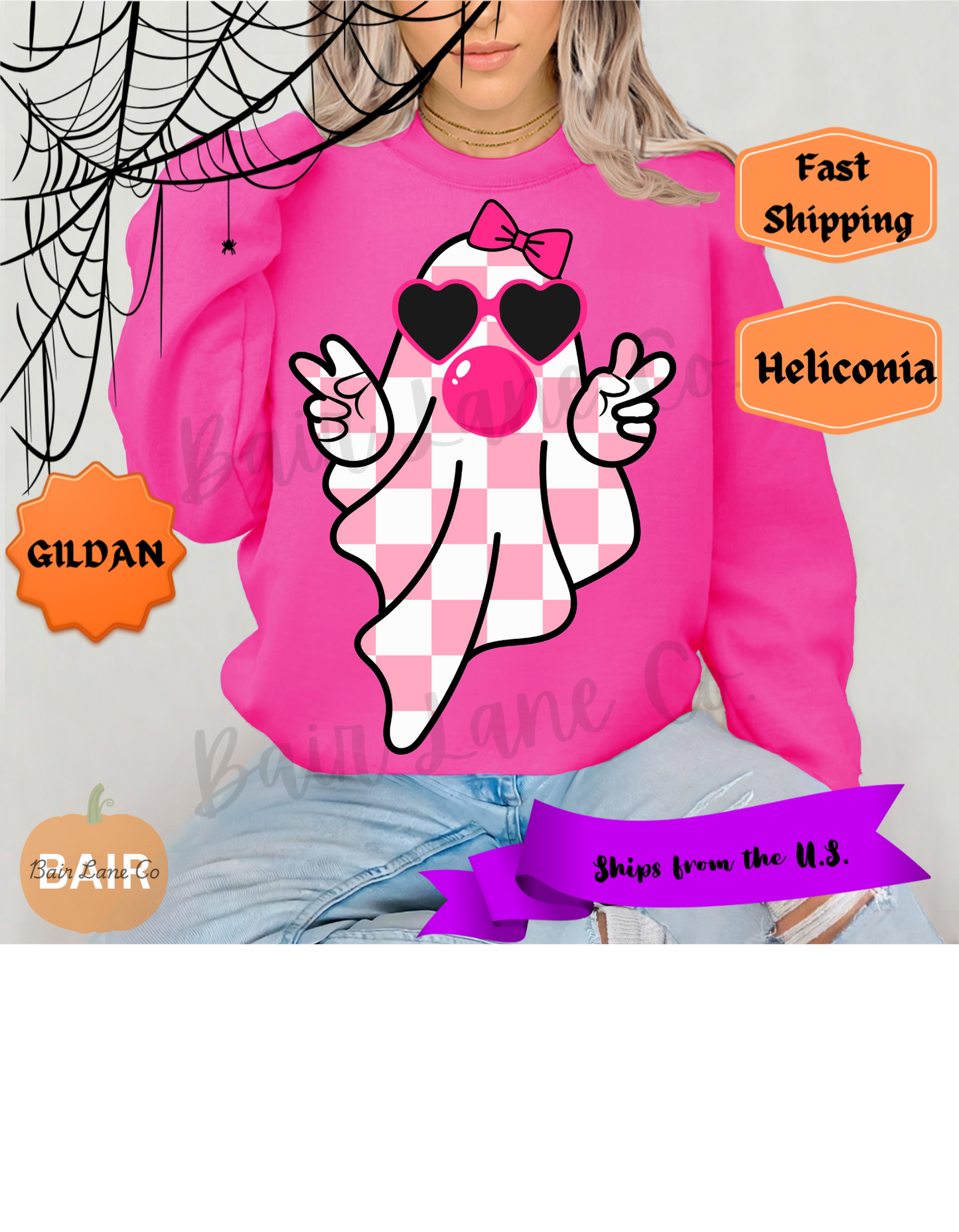 Pink Checkered Ghost