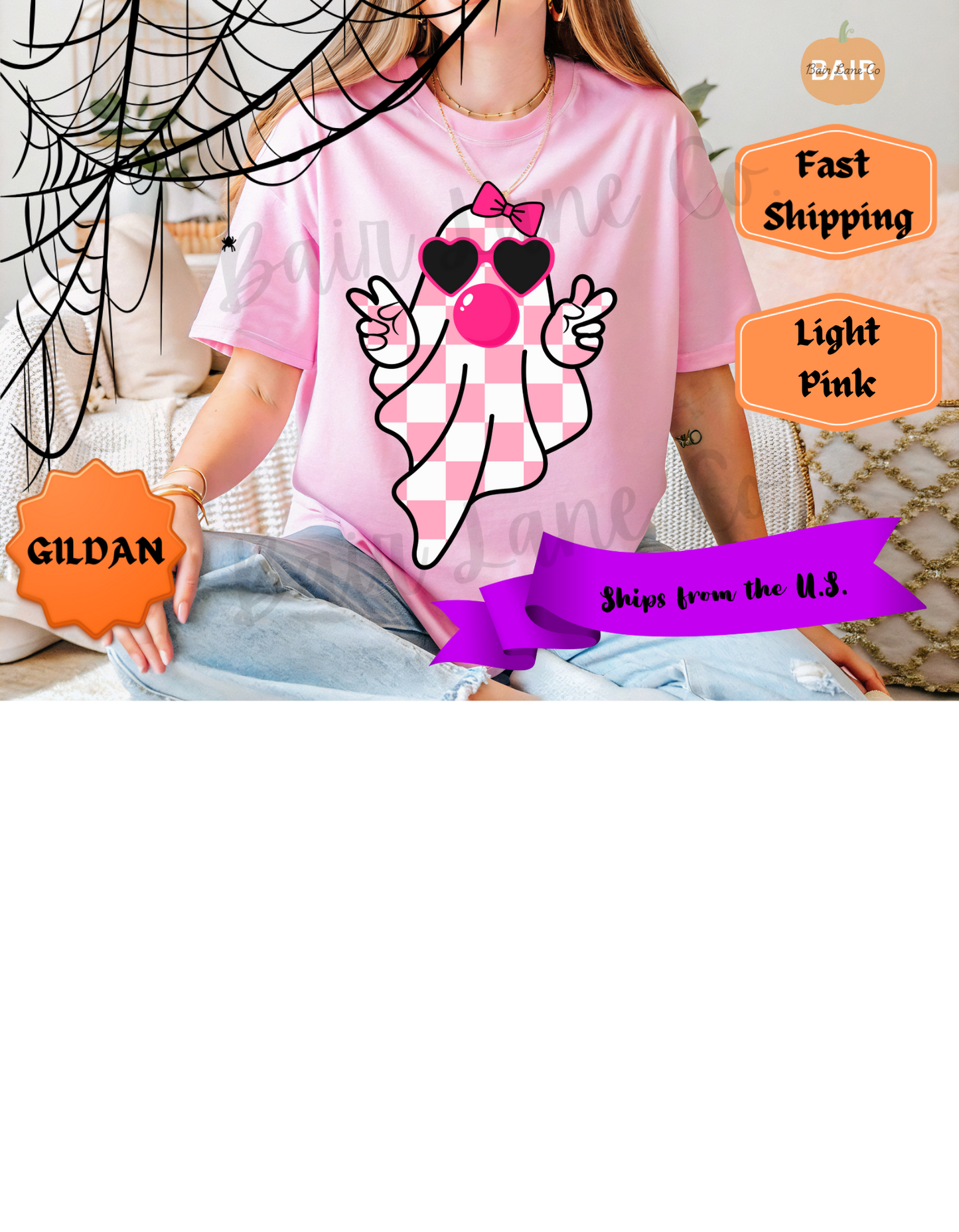 Pink Checkered Ghost