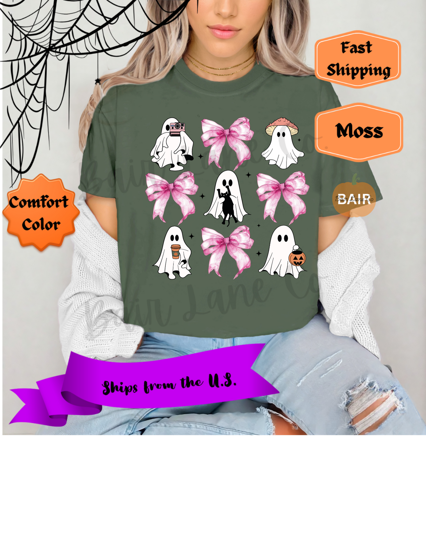 Ghost & Pink Bow Coquette