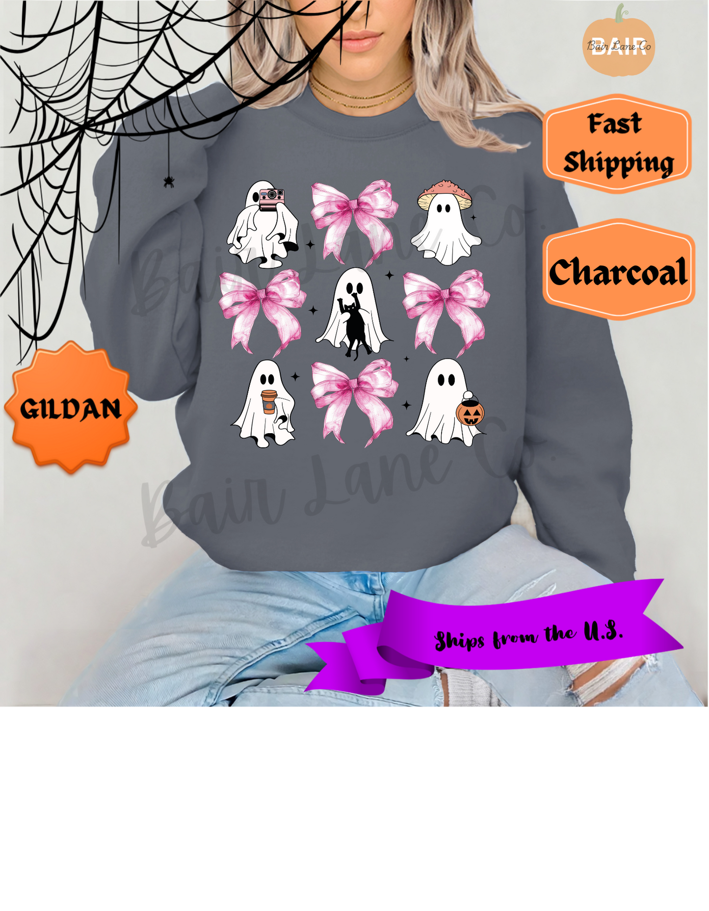 Ghost & Pink Bow Coquette