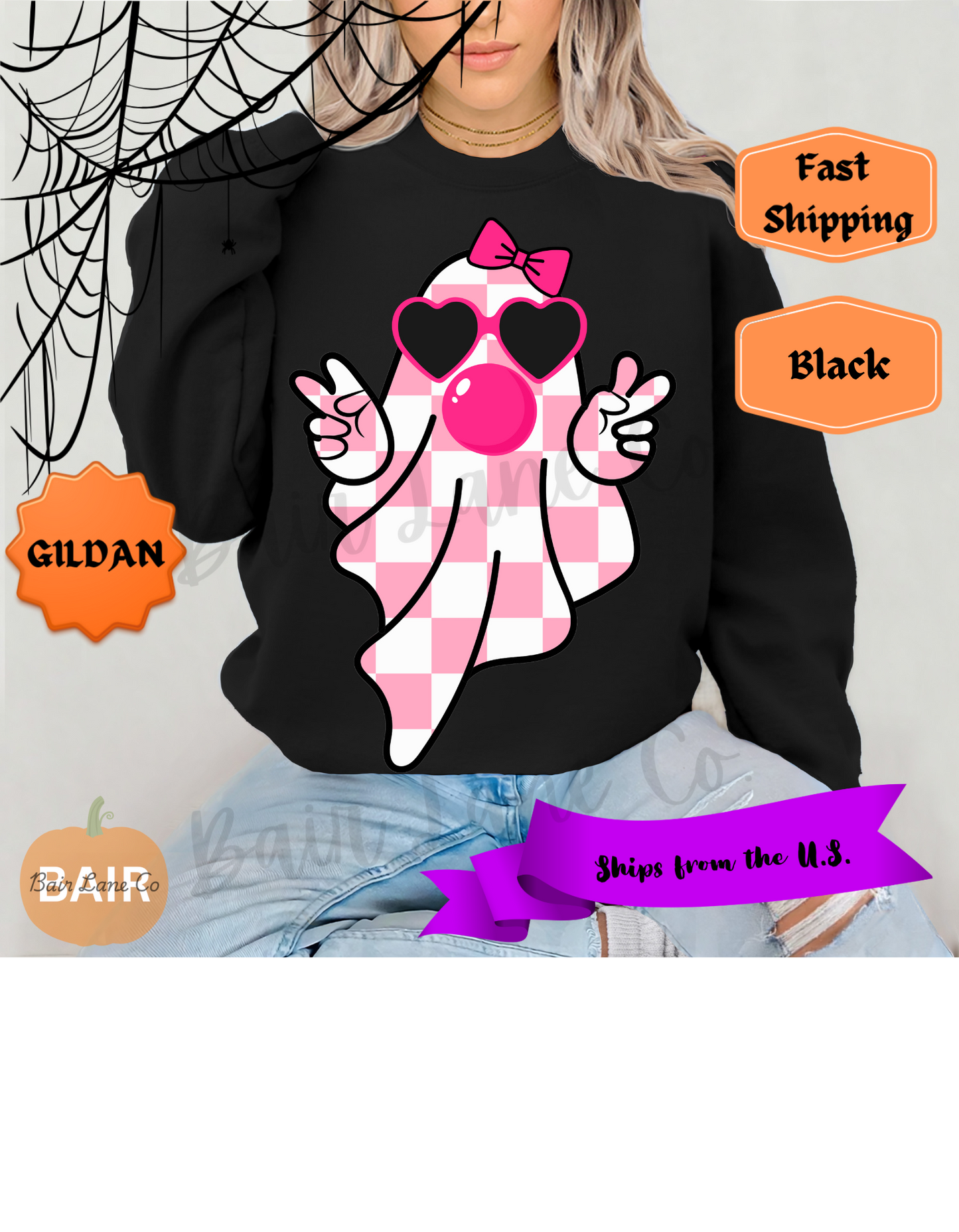 Pink Checkered Ghost
