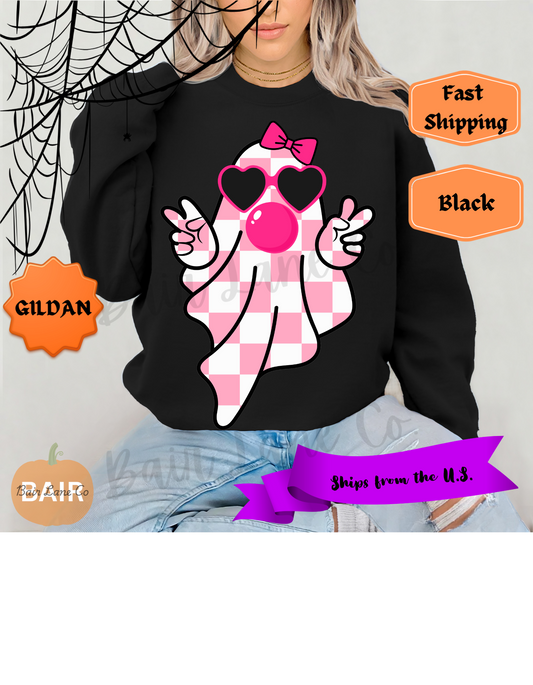 Pink Checkered Ghost