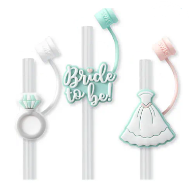 Bridal Straw Toppers