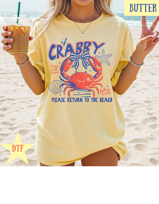 If Crabby Return To The Beach