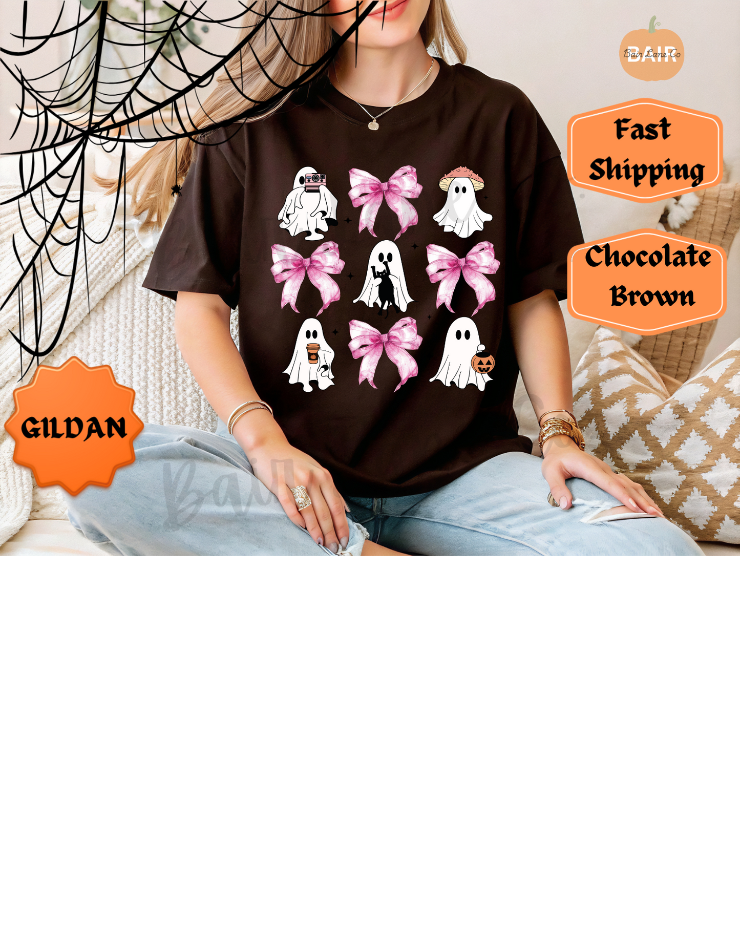 Ghost & Pink Bow Coquette