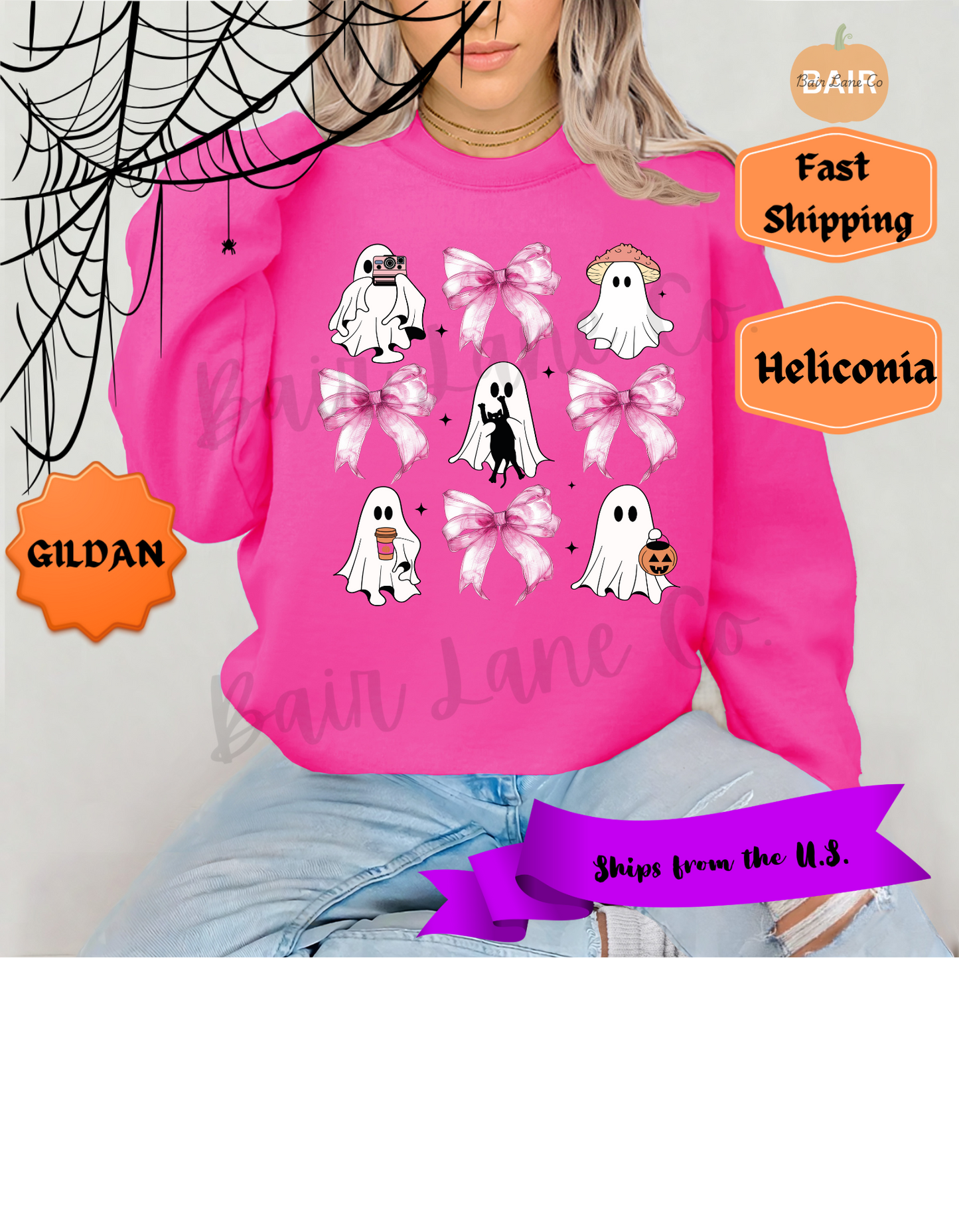 Ghost & Pink Bow Coquette