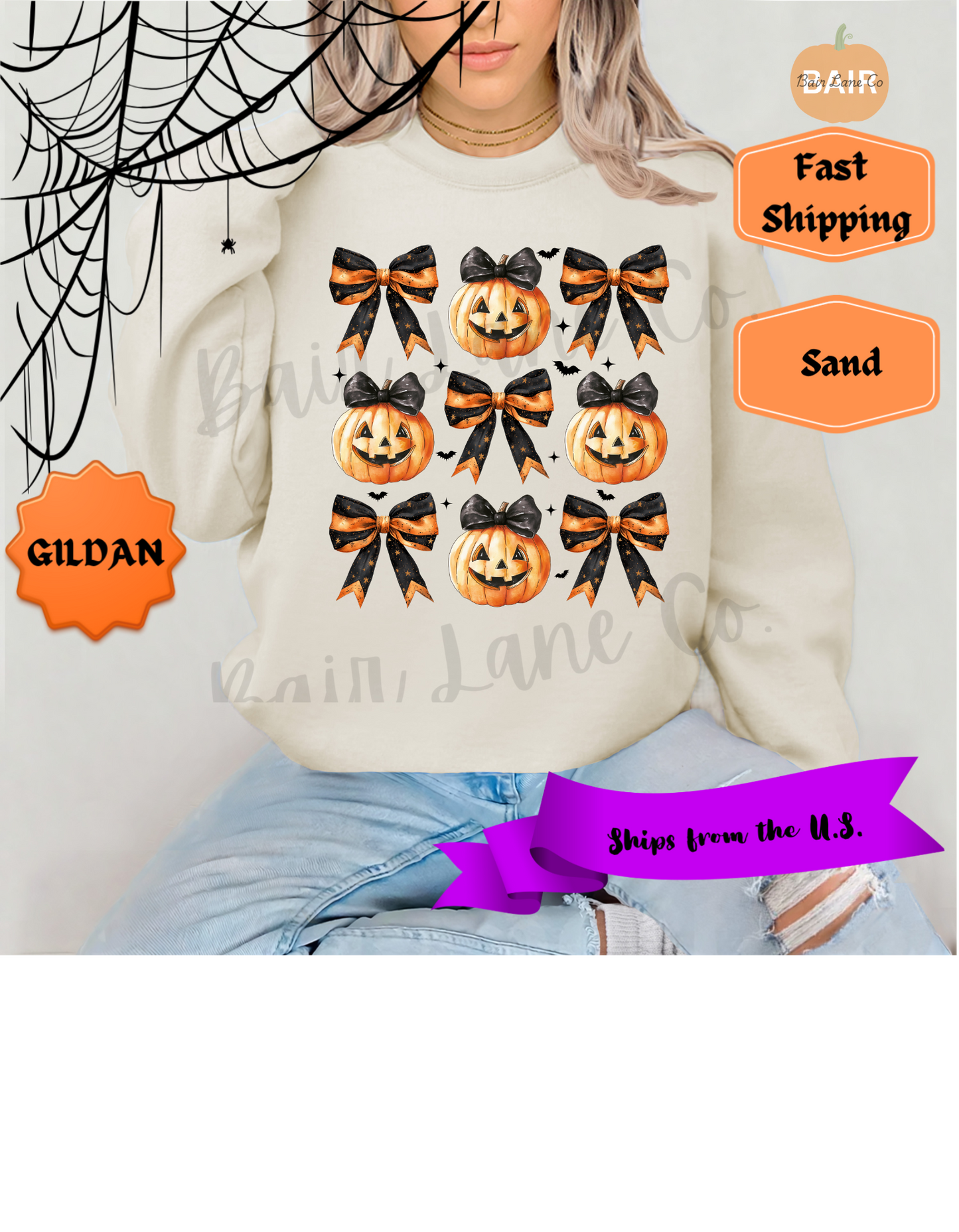 Black & Orange Bow Coquette
