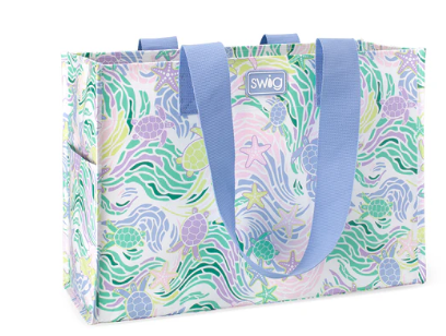 Sea Swirl Large Reusable Bag