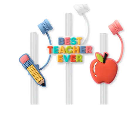 Teacher Straw Toppers