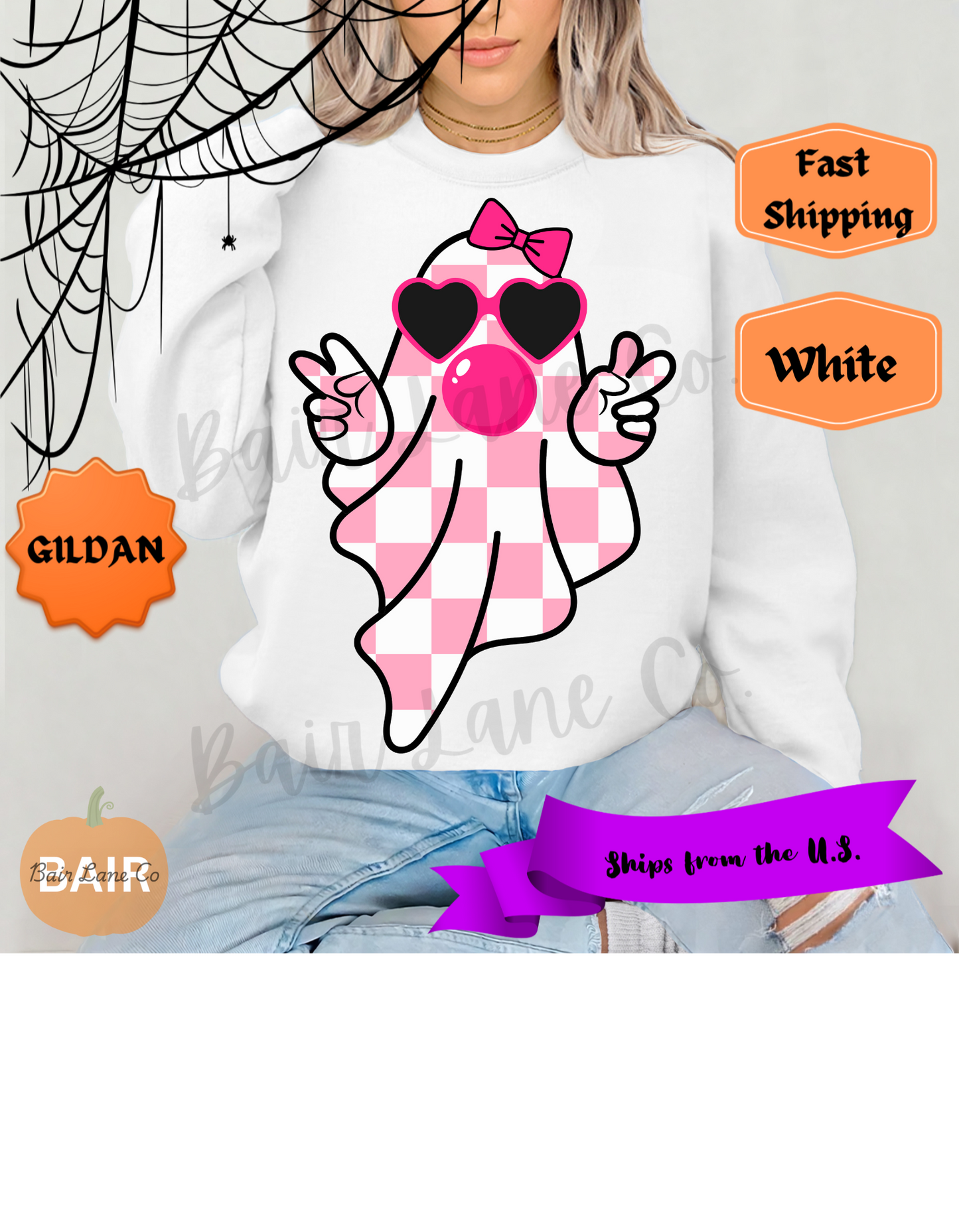 Pink Checkered Ghost